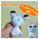 Pop-Out Eye Dragon Squeeze Toy - Stress Relief Sensory Squishy for Adults, Funny Anti-Stress Ball, Ideal Anxiety Toy for Party Favors and Gifts (Pink)