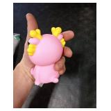 Pop-Out Eye Dragon Squeeze Toy - Stress Relief Sensory Squishy for Adults, Funny Anti-Stress Ball, Ideal Anxiety Toy for Party Favors and Gifts (Pink)