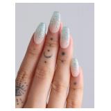 ohora Semi Cured Gel Nail Strips (N Bubble Bomb) - Works with Any Lamps, Salon-Quality, Long Lasting, Easy to Apply & Remove