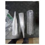 Prestee Set of 24 Clear Plastic Champagne Flutes - 4.5 oz Capacity Shatterproof Disposable Glasses - Suitable for Weddings, Cocktail Parties, and Outdoor Celebrations