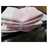 Kriitools Pink Girls Baby Nursery Rope Toys Baskets , Decorative Woven Storage Baskets for Gift, Cubes Storage Organizer Baskets Bins, Closet Shelf Storage Baskets for Organizing