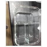 PrepNaturals 5 Pack 34 Oz Glass Meal Prep Containers - Dishwasher Microwave Freezer Oven Safe - Glass Storage Containers with Lids (Multi-Compartment)