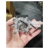 Self Priming Peristaltic Pump, 12V High Peristaltic Liquid Pump Strong Suction Self Priming Pump Stainless Steel Wheel Frame PC Transparent Head for Aquarium Lab Analytical (12V)