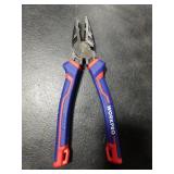 WORKPRO 8 Linesman PRO Screw Extractor Pliers(Combination Pliers) with Unique Non-slip Jaws, Stripped Screw Remover Tool, Lineman Plier for Quickly Removal of Damaged or Rusted Fasteners