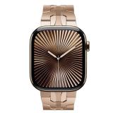 KADES Stainless Steel Link Bracelet for Apple Watch Band Series 11/10 42mm Series 9/8/7 41mm 6/5/4 40mm Series 3/2/1 38mm, Heavy Duty Metal Strap for Men, Original Gold