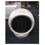 Lmkeji Portable Desk Heater,600W Energy Efficient Space Heater for Indoor Use,Safe and Quiet for Home and Office Use(Light Brown)