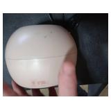 Lmkeji Portable Desk Heater,600W Energy Efficient Space Heater for Indoor Use,Safe and Quiet for Home and Office Use(Light Brown)