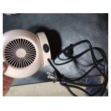 Lmkeji Portable Desk Heater,600W Energy Efficient Space Heater for Indoor Use,Safe and Quiet for Home and Office Use(Light Brown)