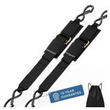 1208LB Heavy Duty Boat Tie Down Straps to Trailer, Anti-Corrosion 2 x 48 Adjustable Boat Trailer Straps for Trailering Safety with Jet Ski, Boat, Kayak, Pontoon, etc.
