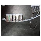 Volnamal Legging Organizer for Closet, Metal Yoga Pants Hanger w/Rubber Coated 2 Pack w/10 Clips Hold 20 Leggings, Hangers Space Saving Hanging Closet Organizer for Closet Organizers and Storage-Grey
