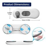 5-Pack Child Proof Refrigerator Lock with 3M Adhesive, Baby Child Safety Cabinet Locks, Kids Safety Fridge Locks for Oven Drawers Freezer Door Latches- White MISSING LOCK KNOBS