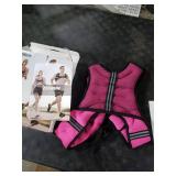 Zeerun Weighted Vest for Women & Men with Reflective Stripe and Adjustable Buckle, Comfortable & Durable Rucking Vest for Walking, Running & Strength Training, 8LBS-Pink