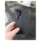 Phone Case for Samsung Galaxy S25 Ultra 5G Case, Mirror for Galaxy S25 Ultra 5G Cases with Kickstand, Leather PC Flip Clear View Window Protective Cover for Samsung S25 Ultra Phone Case (Black)