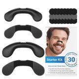 Nasal Strips for Snoring,Extra Strength Snoring Solution Nose Strips,Improve Breathing and Sleep Quality (30 Count, Black)