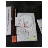 Lighted Makeup Mirror, 3000 mAh Rechargeable Double Sided Magnifying Vanity Mirror with 3 Colors, 1x/10x, 360° Rotation , Brightness Adjustable Magnification Cosmetic Light up Mirror, Women Gift