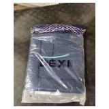 DEXI Bathroom Rug 24x16, Non Slip Washable Bath Mat for Shower Floor, Absorbent Soft Bathmat with Rubber Backing, Quick Dry Microfiber Carpet, Navy