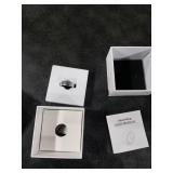 Smart Ring for Women Men,Fitness Tracker Ring with Heart Rate, Sleep Monitoring, Blood Oxygen, Step Counting for iOS and Android, No Subscription Fee, Waterproof, Valentines Day Gifts(Silver, 9)