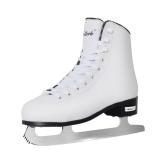 Nattork White Figure Skates Excellence Stainless Steel Blades Ice Figure Skating with Enhanced Support Strength Performance and Ultimate Comfort for Boys and Girls 7 Women
