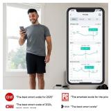 Wyze Smart Scale X - Digital Bathroom Scale for Body Weight, BMI, Body Fat, Muscle Mass, Heart Rate Monitor | Sync with Health Apps | for People, Baby & Pet, 400 lbs (Black)