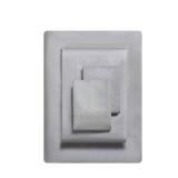 Vera Wang - King Size Sheet Set, Soft & Smooth Sateen Cotton Blend Bedding, Deep Pocket, 800 Thread Count, Bed Sheets with Fitted Sheet & Matching Pillowcases (Steel Grey)