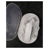 Momcozy BreezyClear 2-in-1 Electric Nasal Aspirator for Baby with Spray, 65kPa Hospital-Grade Suction, 4 Adjustable Levels, Quiet & Portable Nose Cleaner with Soothing Light & Music