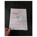 W-2C Tax Forms 4-Part Set, Corrected Wage and Tax Statement, 25 Pack