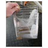 AntStep 6 Pack Clear Plastic Storage Bins, Pantry Organizers and Storage, Clear Pantry Organizer Bins, Plastic Containers with Handle for Kitchen,Freezer,Cabinet,Closet,Bathroom Under Sink Storage