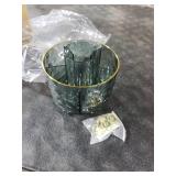 GOTOBA Dark Green Pen Pencil Holder for Desk, 360° Rotating Pen Organizer, Green Office Supplies, Cute Pen Holder, 6-Compartment Pencil Holder Rotating