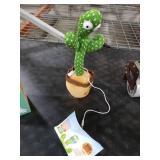 Rechargeable Dancing Talking Cactus Toy, Singing Cactus Baby Toy That Talks Back, Educational Baby Toys 18 months+ w/ 51 English Songs, Toddler Easter Basket Stuffers, Easter Gifts for Kids, Infant