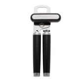 KitchenAid Classic Multifunction Can Opener and Bottle Opener Easy to Use, Razor Sharp Stainless Steel Cutting Wheel, Soft Ergonomic Handles, Black