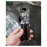 KitchenAid Classic Multifunction Can Opener and Bottle Opener Easy to Use, Razor Sharp Stainless Steel Cutting Wheel, Soft Ergonomic Handles, Black