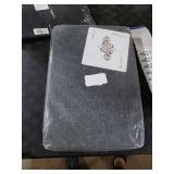 GRANNY SAYS Closet Storage Baskets, Collapsible Fabric Storage Bins with Metal Frame, Clothes Organizer Bins, Large Baskets for Shelves, Dark Gray, 4-Pack