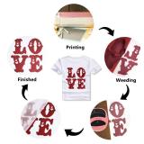 RENLITONG Red Glitter HTV Heat Transfer Vinyl Rolls - 12 Inch x 5 feet Iron on Vinyl for T-Shirt and Silhouette, Easy to Cut & Weed for Heat Transfer Design (Glitter Red)