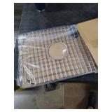 Serene Valley Sink Grid 18-1/8 L x 13-3/8 W, Centered Drain with Corner Radius 3-1/2, NDG1813C