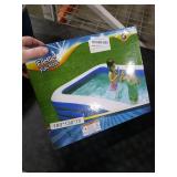 Inflatable Swimming Pool, 71 x 51 x 28 Full-Sized Blow Up Pool, Kids Family Pool for Summer Water Party, BPA-Free Above Ground Blow Up Kiddie Pool Ball/Sand Pit, Outdoor, Garden, Backyard