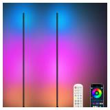 LED Corner Floor Lamps 2pk