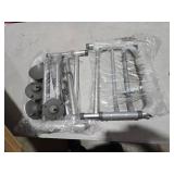 Loyoda Toilet Safety Rails,Height-Adjustable Toilet Frame Width-Adjustable Toilet Handles Foldable Toilet Rail Provides Support for Seniors Pregnant Disabled Gray