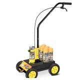 Parking Lot Striping Machine, Playing Field Striping Line Marking Machine, Compatible with Professional Inverted Striping Spray Paint, 2-4\" Width Adjustable Line Striper for Fast Accurate Marking
