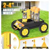 Parking Lot Striping Machine, Playing Field Striping Line Marking Machine, Compatible with Professional Inverted Striping Spray Paint, 2-4\" Width Adjustable Line Striper for Fast Accurate Marking