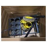 Parking Lot Striping Machine, Playing Field Striping Line Marking Machine, Compatible with Professional Inverted Striping Spray Paint, 2-4\" Width Adjustable Line Striper for Fast Accurate Marking