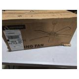 Arecovas Ceiling Fans with Lights and Remote, 52 Inch Modern Ceiling Fan with Light, Downrod & Flush Mount, Quiet DC Motor, Dual Finish 5 Blades Ceiling Fan for Bedroom Living Room Farmhouse Indoor