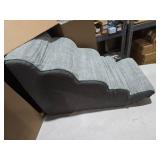 Gardner Pet Dog Stairs for Small Dogs 22.8\" H, Curved 5-Step Pet Stairs, Dog Steps for High Bed, Couch (24-30 in) with Durable Non-Slip Waterproof Fabric Cover and CertiPUR-US Certified Foam