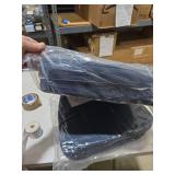 Basic Beyond Chair Cushions for Dining Chairs 8 Pack, D-Shaped Kitchen Chair Cushions with Ties Set of 4, 2.5\" Thick Seat Cushions for Dining Room/Kitchen Chairs, 17\" x 16\", Navy