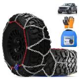 AutoChoice AutoFixing Snow Chains, Heavy Duty Emergency Tire Chains For Pickup Trucks and Off-road SUV, Easy Installation, Set of 2(HYR-A)
