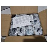 SUPMIND 12 Pack 10oz Glass Candle Jars with Lids and Sticky Labels, Empty Candle Jars for Making Candles Bulk Containers(Matte Black)