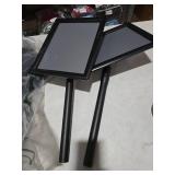 VAIIGO Sign Holder Stand - 8.5x11 Inch Adjustable Floor Standing Sign Stand for Display, Pedestal Poster Stand for Vertical & Horizontal View, Indoor & Outdoor Use for Business & Store - Black