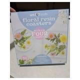 art 101 crafts floral resin coasters 38 pcs