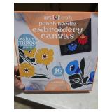 art 101 crafts punch needle embroidery canvas 16 pcs