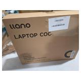 llano V12 Gaming Laptop Cooling Pad, RGB Laptop Cooler, Laptop Cooling Fan Stand with 5.5 Inch Powerful Turbofan, for 15.6-19in Laptop, Adjustable Speed, Dustproof, 3-Port USB Hub, Black (RGB)