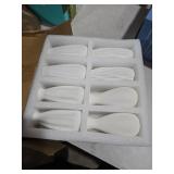 Yaomiao 16 Set White Ceramic Bud Vase Bulk 5 Inch Boho Small Pampas Grass Flower Vase for Wedding Table Centerpieces Decoration Boho Home Decor DIY Gift, 8 Styles (Classic)